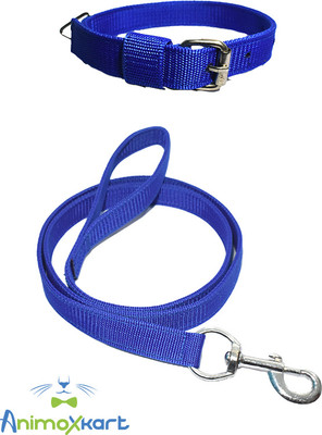 animoxkart Animoxkart Dog Collar & leash , Medium- Heavy. Dog Collar & Leash(Medium, Blue)