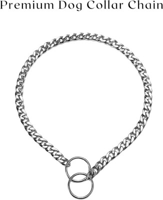 Regiis Dog Collar & Chain(Small, Silver)