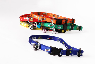 Petfun Durable Printed Everyday Dog Collar with Reflective Strips Dog & Cat Everyday Collar(25 - 35 cm, Orange)
