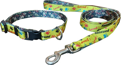 Petshop7 Dog Collar & Leash(Small, Yellow)