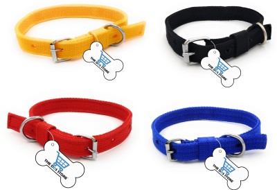 THE DDS STORE Pet Collar Puppy Collar Basic Collar (Neck Girth = 47-61 cm, Width = 1.50 inch) Dog Everyday Collar(55 - 76 cm, Color May Vary)