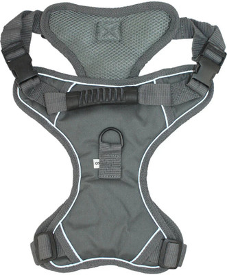 Vigourholistic Vigourholistic Dog & Cat Harness, Adj Soft Padded, reflective premium Quality Dog & Cat Training Harness(Small, Grey)