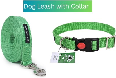 GNS PETS Dog leash 6 feet long for medium and adult dog heavy SS hook 190 cm Dog Strap Leash(Green)