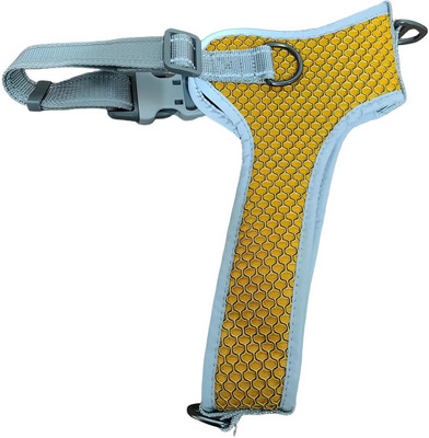 PETZ R US Pet Tactical Dog Harness, Reflective Pet Vest with Easy Control Handle Dog Buckle Harness(Small, Yellow)