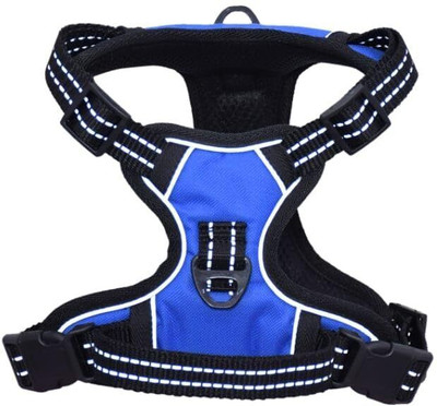 Tame Love Premium Quality Padded Harness and Leash Chest Belt Dog Harness & Leash(Large, Orange)
