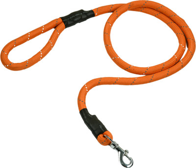 BlingPets 18mm Dog Rope Leash Suitable for Dogs|Soft Hand Loop Dog & Cat Leash(20 - 30 cm, Orange)
