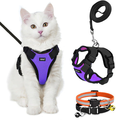 Buraq Cat Harness & Leash(Extra Small, Purple)