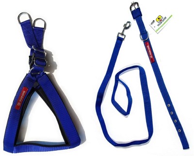 Tame Love Elevate Your Dog's Walks: with Our Premium Dog Harness, Collar&Leash Chain Set! Dog Collar & Leash(Extra Large, Blue)