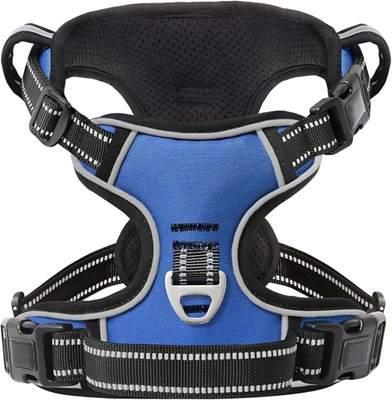 Cocker Double Sided Blue XL Dog Harness & Leash(Extra Large, Blue)
