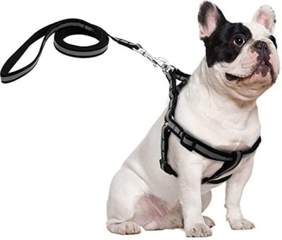 Aftra Combo Pack Soft Comfortable Breakaway Closure Dog & Cat Harness & Leash(Extra Small, Black)