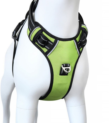 Tame Love Night Reflective - Oxford Fabric - Adjustable Two Side Dog Belt Dog Safety Harness(Extra Large, Green)