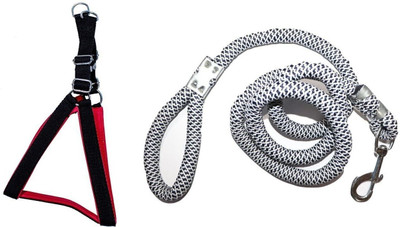 Tame Love Premium Quality Padded Harness and Leash Chest Belt Dog Harness & Leash(Large, Multicolor)