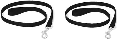 Duvoplus High Quality Nylon Leash, 100 Cm, Pack of 2 Dog & Cat Leash(Large, Black)