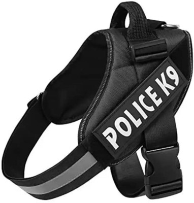 Petshop7 K9 Dog Harness, Chest Body Belt Padded Adjustable ( 26 - 32 Inch Girth) Dog Buckle Harness(Large, Black)