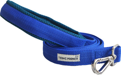 TEDHI POONCH Neela Ambar Long Length Durable Sturdy Training Leash-with Soft Padded Handle Dog Leash(Large, Blue)