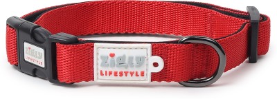 ZIGLY Lifestyle Classic Padded Dog Collar (25 mm) Dog Everyday Collar(Large, Red)