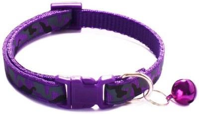 Diamond Packers Cat Collar With Bell,Kitten Soft Adjustable,Safe,Breakaway For Cats & Puppies Dog & Cat Break Away Collar(Small, Purple)