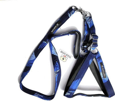 Tame Love Premium Quality Padded Harness and Leash Chest Belt Dog Harness & Leash(Medium, Blue)