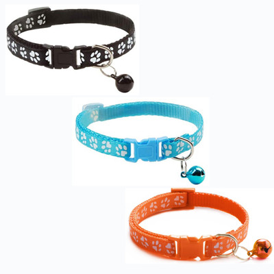 Litvibes Cat collars with bell,Kitten adjustable for cats and puppies,cute kitty neckband Dog & Cat Everyday Collar(Small, Multi color)