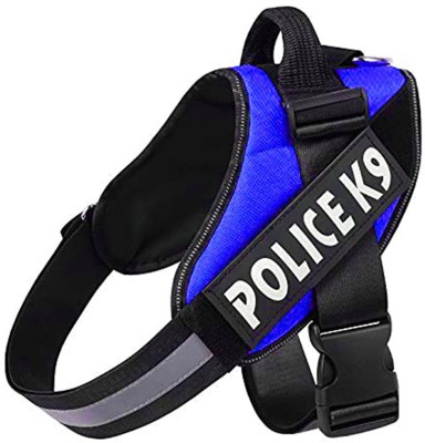 Petshop7 K9 Premiuim Quality Safety Dog Harness Dog Buckle Harness(Medium, Blue)