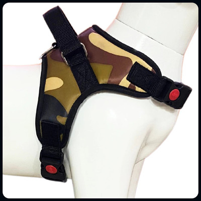 ALCAZAR Dog Body Belt Harness Adjustable Size (Recommended For 14-23KG Pet) Dog Standard Harness(Medium, Army)