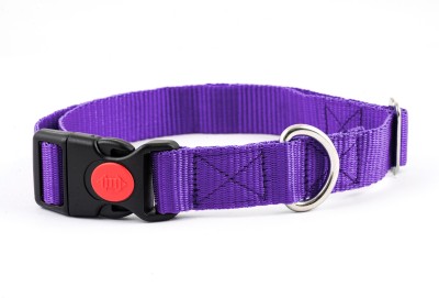 ADIL'S Adjustable Nylon Dog Collar with Quick Release Buckle Closure (Width: 1 Inch) | Dog Everyday Collar(Large, Purple)
