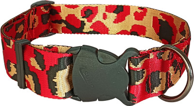 Petshop7 Best Quality PS7.Pattern.grey.s Dog & Cat Everyday Collar(Large, RED)
