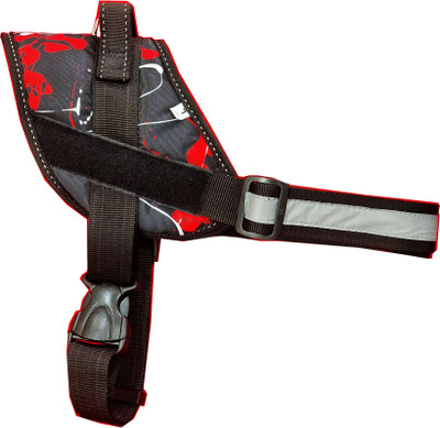 Petshop7 K9 Dog Harness Vest with Hook and Loop Straps and Handle Adjustable Dog Buckle Harness(Extra Large, Black)