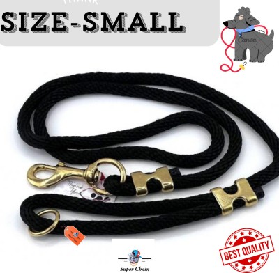 SUPER High Quality 15MM Black Rope Leash For Medium Dog Dog Leash(Medium, Black)