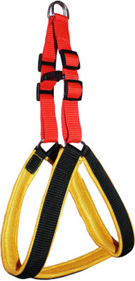 Petshop7 Best Quality Duel colour messh Harness and Leash Dog Harness & Leash(Small, Red and Black)