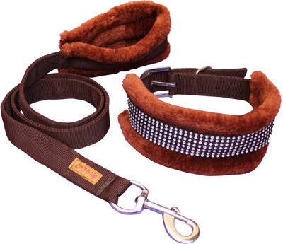 Petshop7 Dog Harness & Leash(Extra Large, Brown)