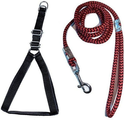 Tame Love Premium Quality Padded Harness and Leash Chest Belt Dog Harness & Leash(Small, Multicolor)
