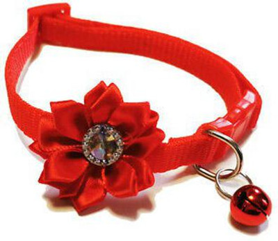 Litvibes Collar Breakaway With Bell,Kitten & Small Dog Soft Adjustable,For Cats & Puppies Dog & Cat Everyday Collar(Small, Red)