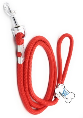 THE DDS STORE Heavy Duty Dog Leash Stylish Nylon Rope(Red, X-Large Plain Leash) Dog & Cat Leash(Extra Large, RED)