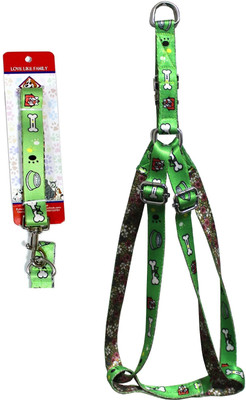 Nootie Dog Harness & Leash(Medium, Green)