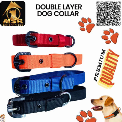 MSR Dog Everyday Collar(Small, Black)