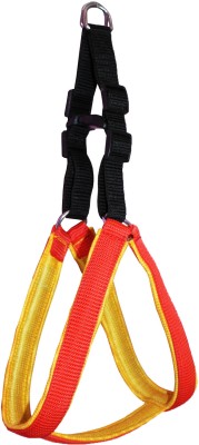 Petshop7 Nylon Mesh padded Dog Harness Chest Size : 32-40 Dog Buckle Harness(Large, Red)