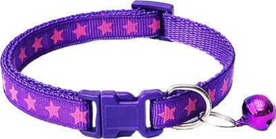Litvibes Cat & Puppy Collar With Bell,Kitten & Small Dogs Soft Adjustable & Breakaway Dog & Cat Break Away Collar(Small, purple)