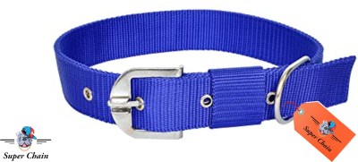 SUPER CHAIN High Soft Quality Everyday Dog Collar Dog Everyday Collar(Large, Blue)