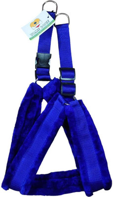 Tame Love Premium Quality Padded Harness and Leash Chest Belt Dog Standard Harness(Medium, blue)