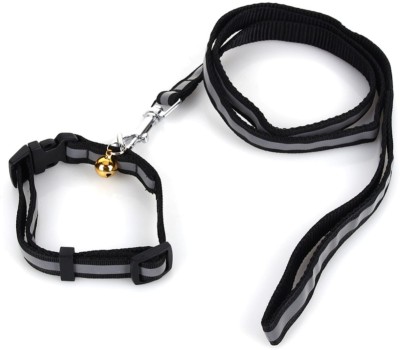W9 Nylon Leash With Collar Set For Puppy -1 CM-X-Small Dog Collar & Leash(Extra Small, Black)