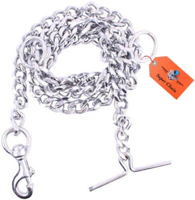 SUPER CHAIN super Premium Quality (Small) Dog Chain Heavy Strength Dog Chain Leash Dog Leash(Extra Small, Silver)