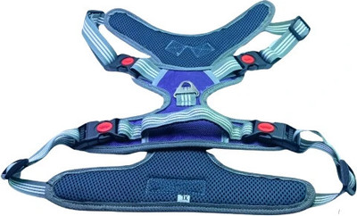 MSR Modern Print Reflective Dog Harness with Double Chest Straps, Blue, Size: S Dog Standard Harness(Extra Large, Blue)