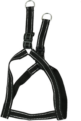 BlingPets BlingPets Dog Reflective Leash and Harness Combo Set Dog Harness & Leash(Medium, Black)