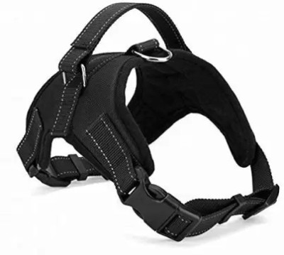 SAWAY Saway Pull Dog Harness Chest Body Belt Black Medium 01 Dog Training Harness(Medium, Black)