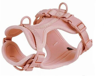 BlingPets No-Pull/No Choke Comfortable Dog Vest Harness Dog Buckle Harness(Small, Pink)