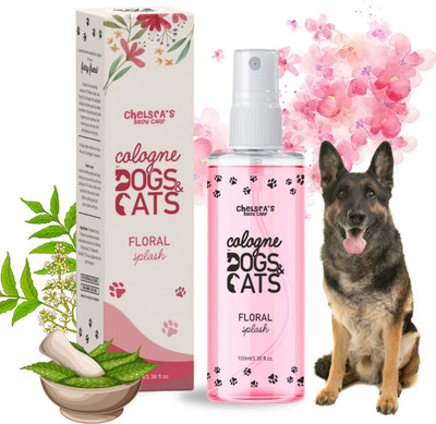 Chelsea Cologne Dog Perfume Spray For German Shepherd Dog | Pet Deodorizer | Shine Coat, Long Lasting Fragrance with Floral Splash Spray | Maintain Overall Hygiene, Cologne(100 ml)