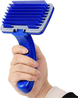 PetsFriendly My mini beast Dog Plastic Slicker Brush with Press Key Slicker Brushes Slicker Brushes for  Dog, Cat
