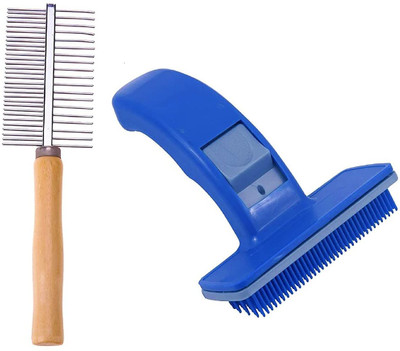 W9 Combo Of 2 Grooming Brushes For Dog Basic Comb for  Dog