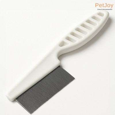 PetJoy Pet Tick Comb, Lice & Flea Remover Hair Comb, Detangle Brush Basic Comb for  Dog & Cat